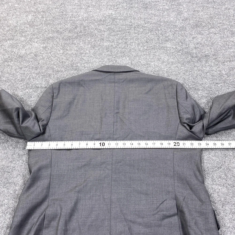 Joseph Abboud Suit‎ Jacket Mens 44R Gray Wool Super 110s Two Button Made USA